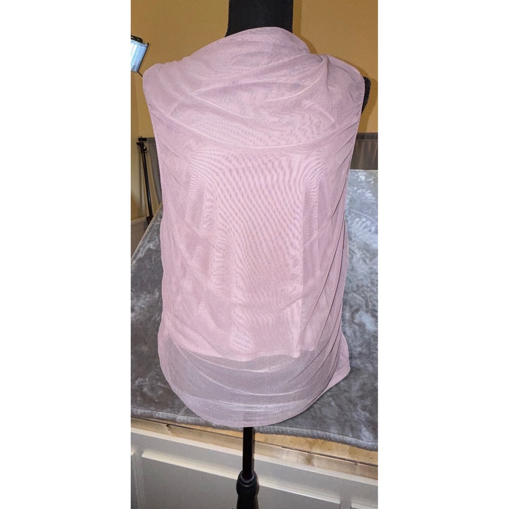 CALIA Ruched Mockā Tank Women XXL Berry Pink NEW Mesh Activewear